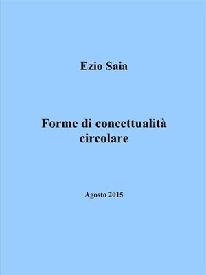 cover image of Forme di concettualità circolare